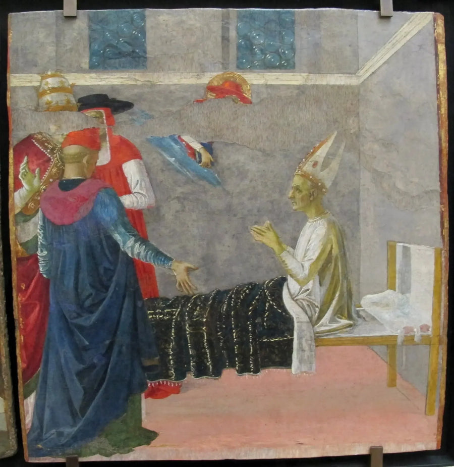Saint Jerome Ressuscitating Cardinal Andrea - Pietro Perugino