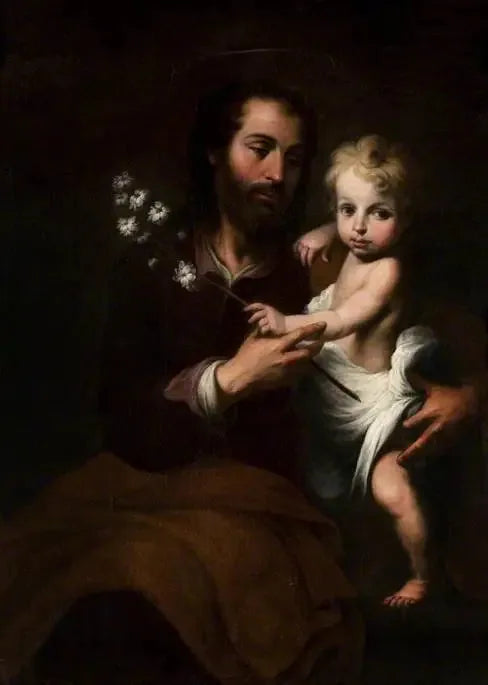 Saint Joseph with the Child Jesus - Bartolomé Esteban Murillo