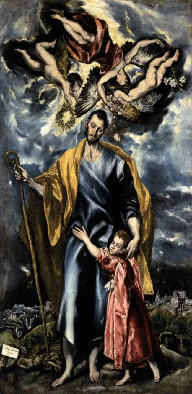 Saint Joseph and the Child Jesus (Saint Joseph Chapel) - El Greco