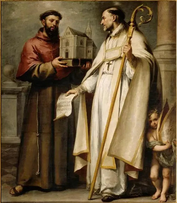 Saint Léandre and Saint Bonaventure - Bartolomé Esteban Murillo