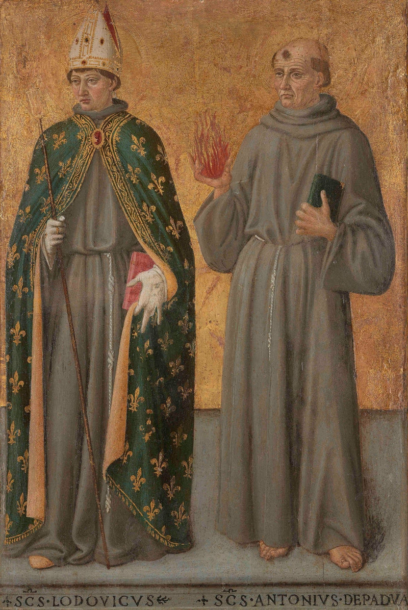 Saint Louis de Toulouse and Saint Antoine de Padoue - Cosimo Rosselli