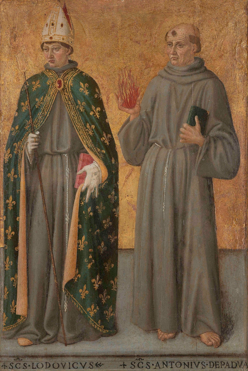 Saint Louis de Toulouse and Saint Antoine de Padoue - Cosimo Rosselli