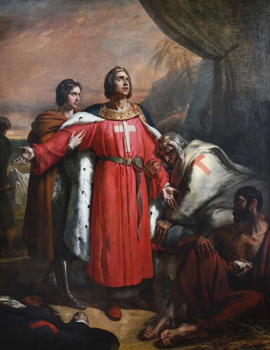 Saint Louis Visiting the Pestilence - Ary Scheffer