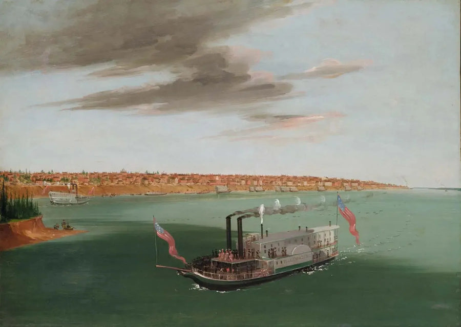 Saint-Louis seen from the river below - George Catlin