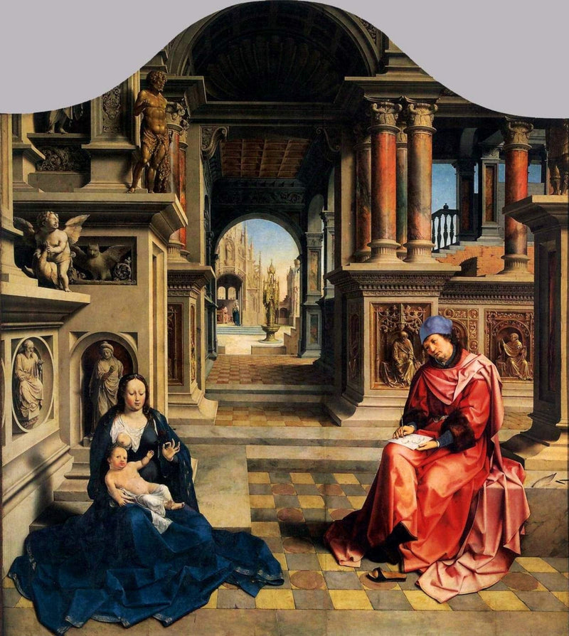 Saint Luke painting the Virgin - Jan Gossaert