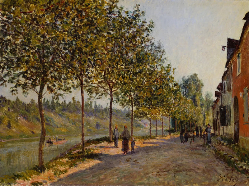 Saint-Mammès and the hills of La Celle, June morning - Alfred Sisley