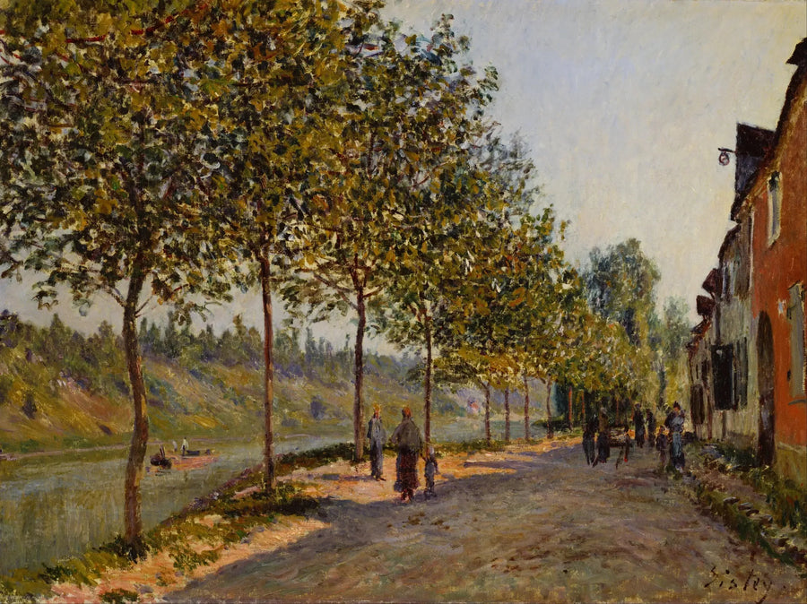 Saint-Mammès and the hills of La Celle, June morning - Alfred Sisley