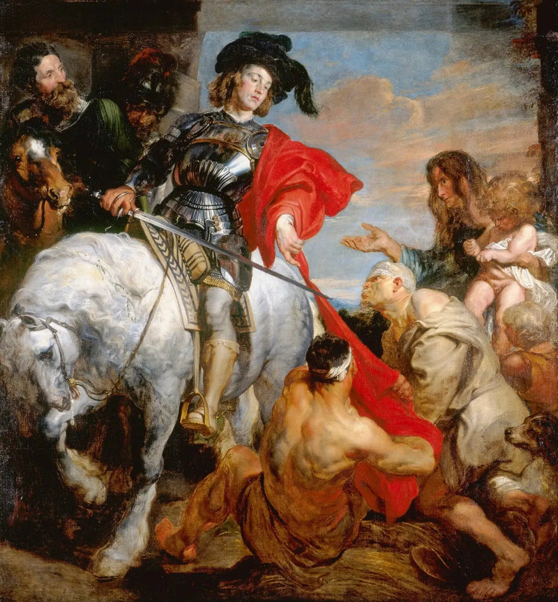 Saint Martin Dividing His Cloak - Antoine van Dyck
