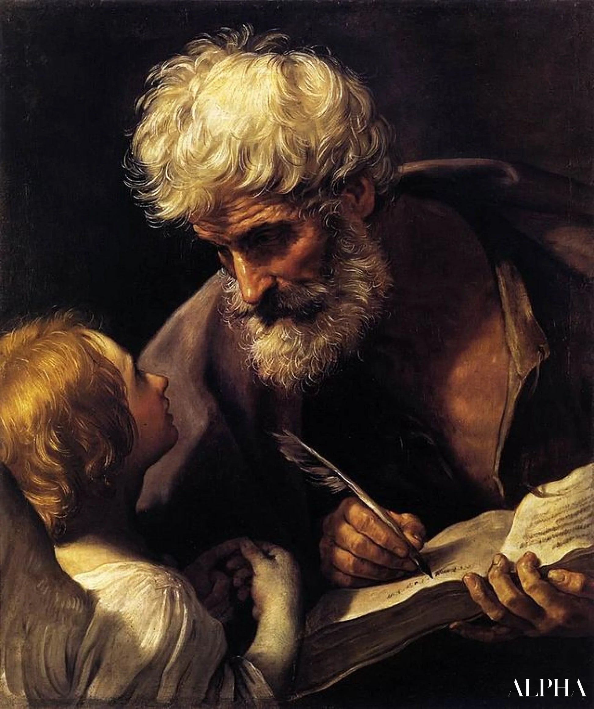 Saint Matthew - Guido Reni Reproductions of paintings in oil paint