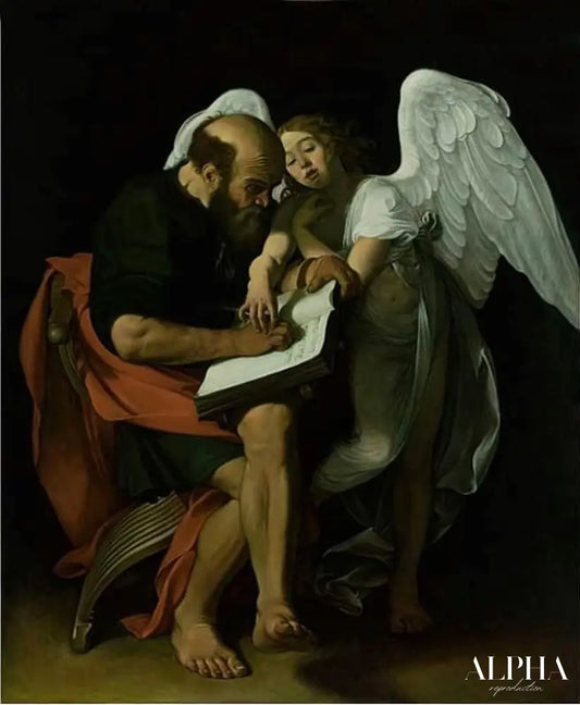 Saint Matthieu et l’ange - Caravaggio Reproductions de tableaux à la peinture à l’huile