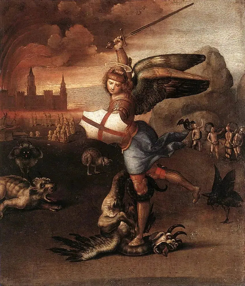 Saint Michael and the Dragon - Raphael Sanzio