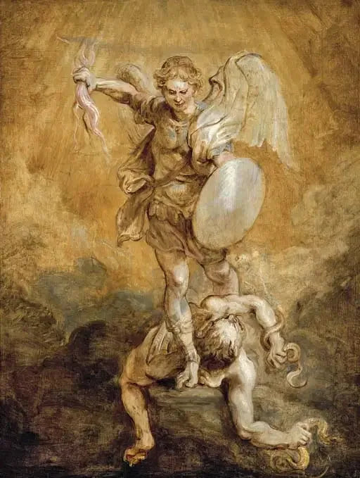 Saint Michael Subduing Lucifer - Peter Paul Rubens