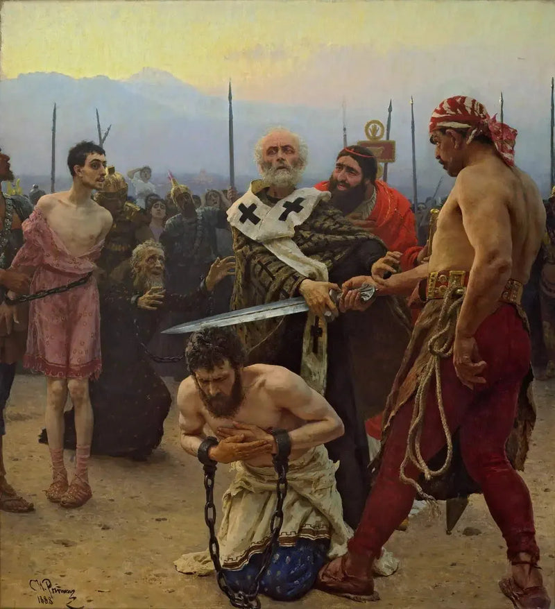 Saint Nicholas arrêtant le bourreau - Ilya Repin