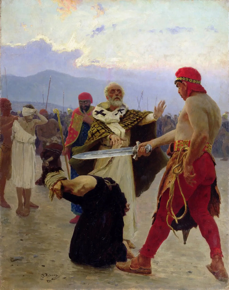 Saint Nicolas de Myre saves three innocents from death - Ilya Repin
