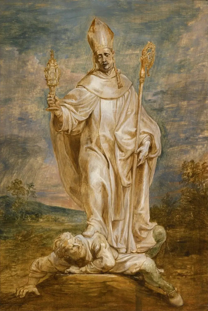 Saint Norbert vanquishing Tanchelm - Peter Paul Rubens