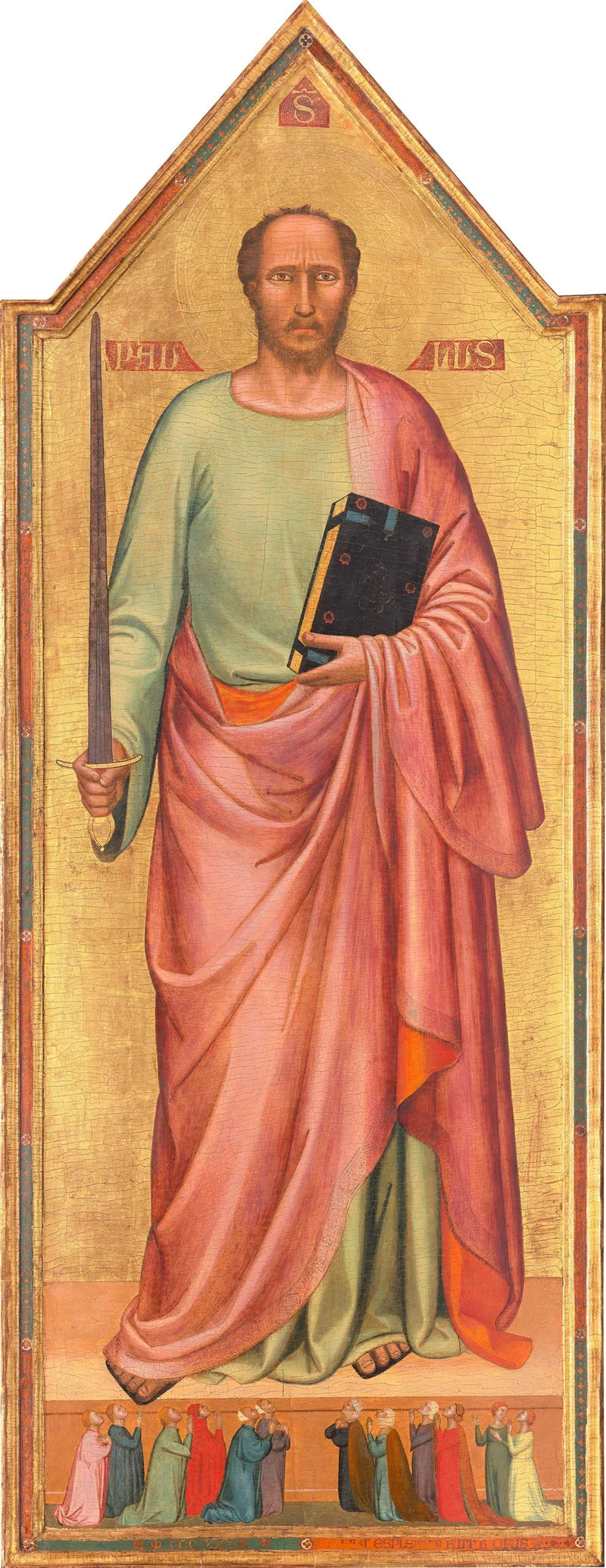 Saint Paul and a group of faithful - Bernardo Daddi