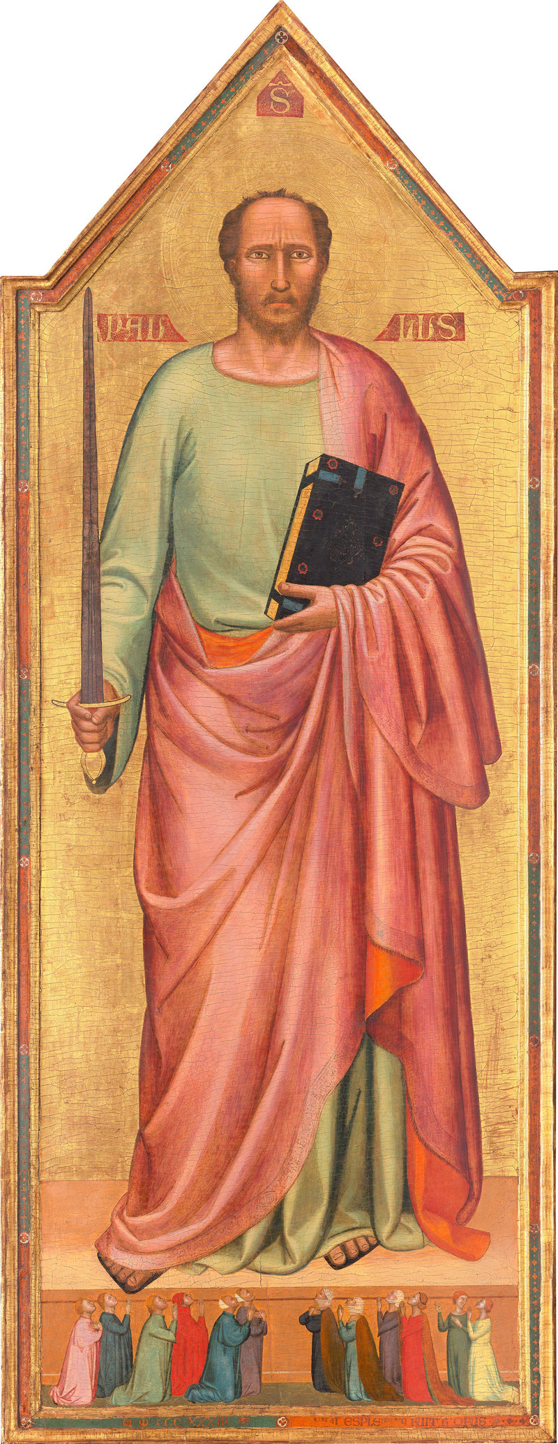 Saint Paul and a group of faithful - Bernardo Daddi
