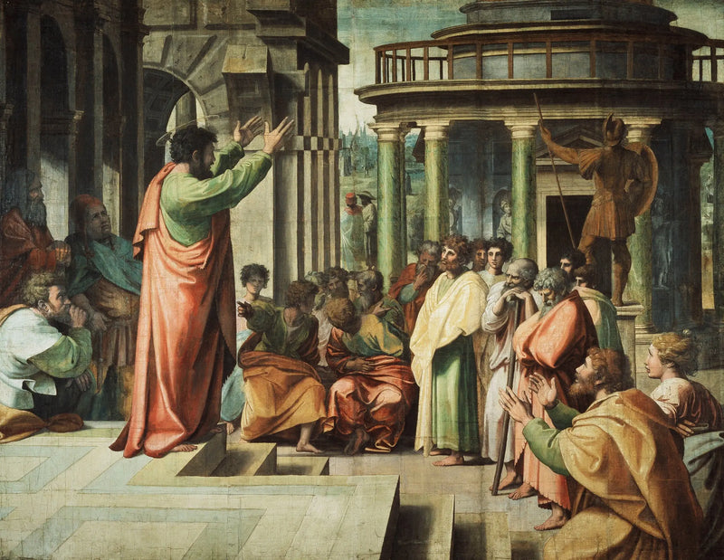 Saint Paul Preaching in Athens - Raphael Sanzio