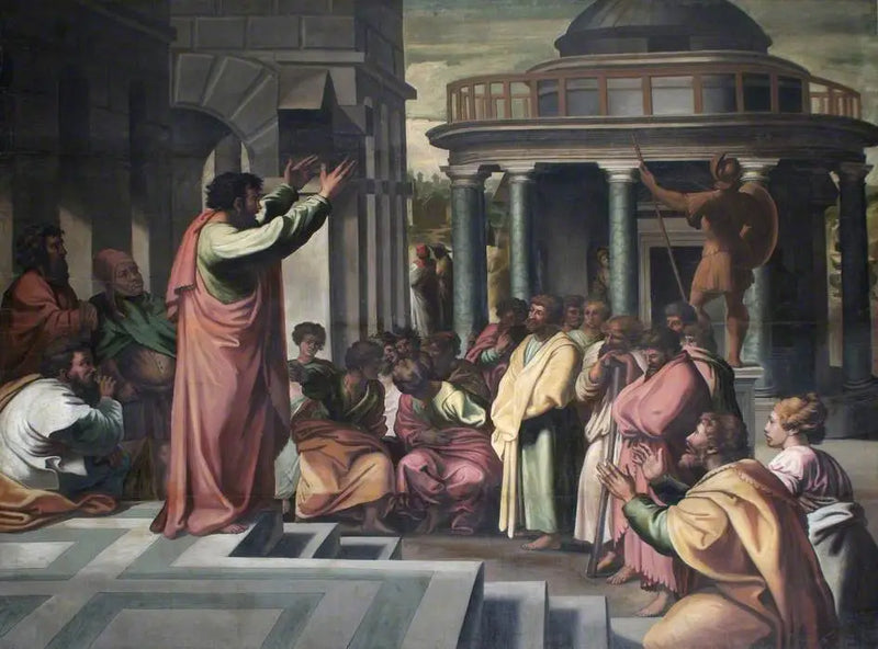 Saint Paul Preaching in Athens - Raphael Sanzio