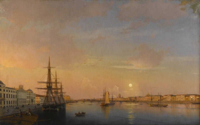 Saint-Pétersbourg - Galion sur les quais - Ivan Aïvazovski