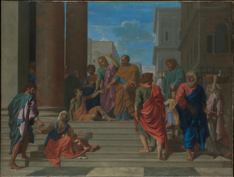 Saint Peter and Saint John healing the lame - Nicolas Poussin