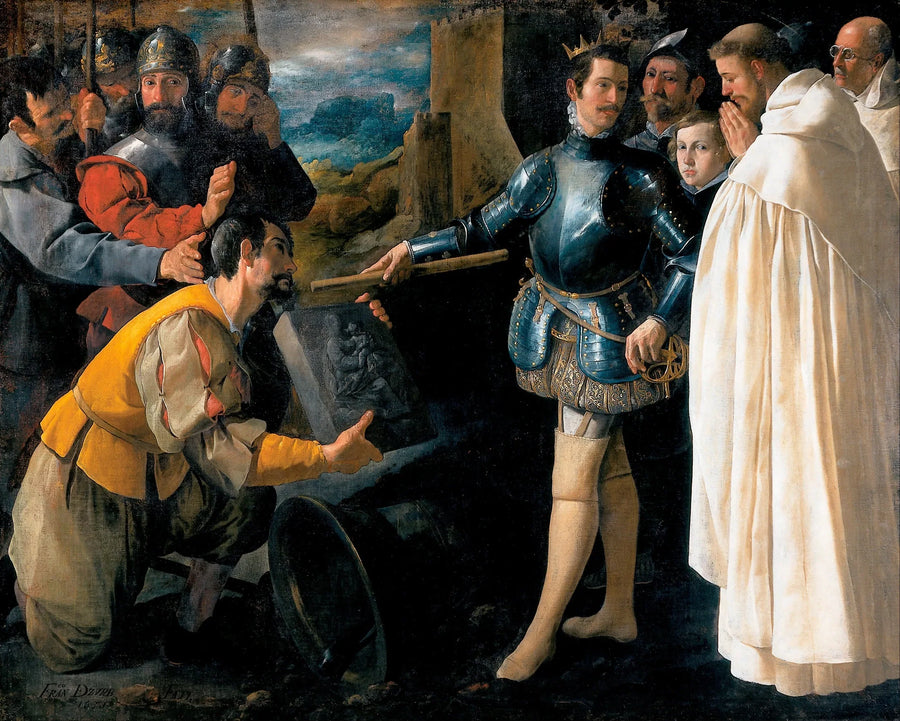 Saint Pierre Nolasco recovering the image of the Virgin of El Puig - Francisco de Zurbarán