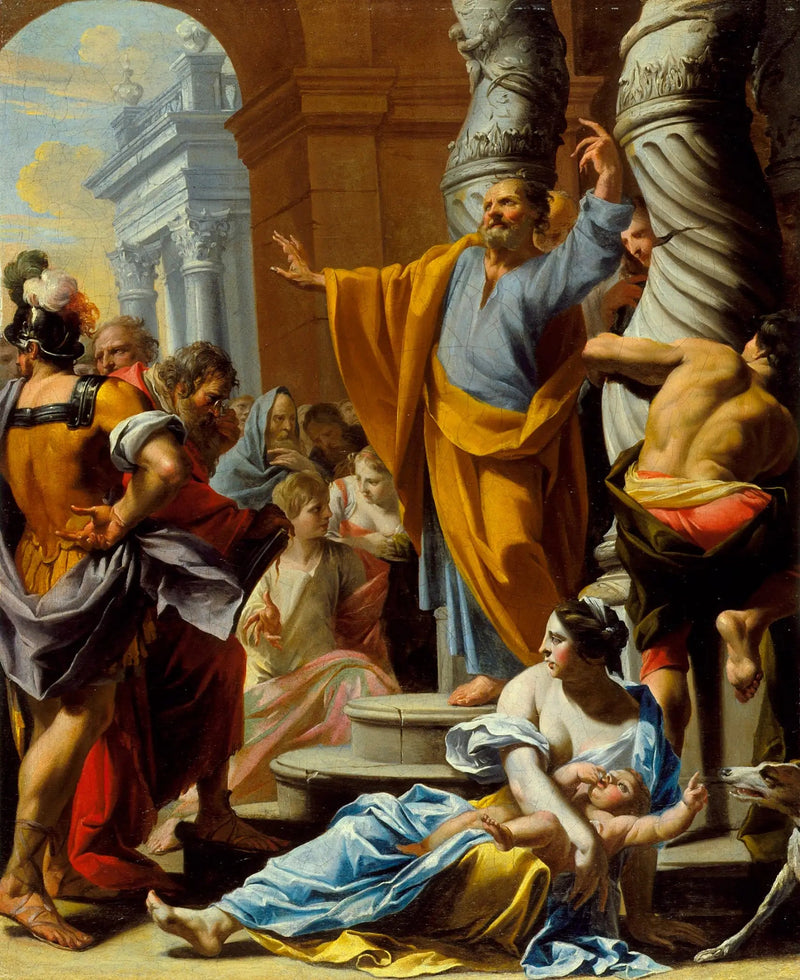Saint Pierre prêchant à Jerusalem - Charles Poerson