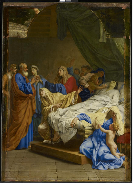 Saint Peter Resurrects the Widow Tabitha - Eustache Le Sueur