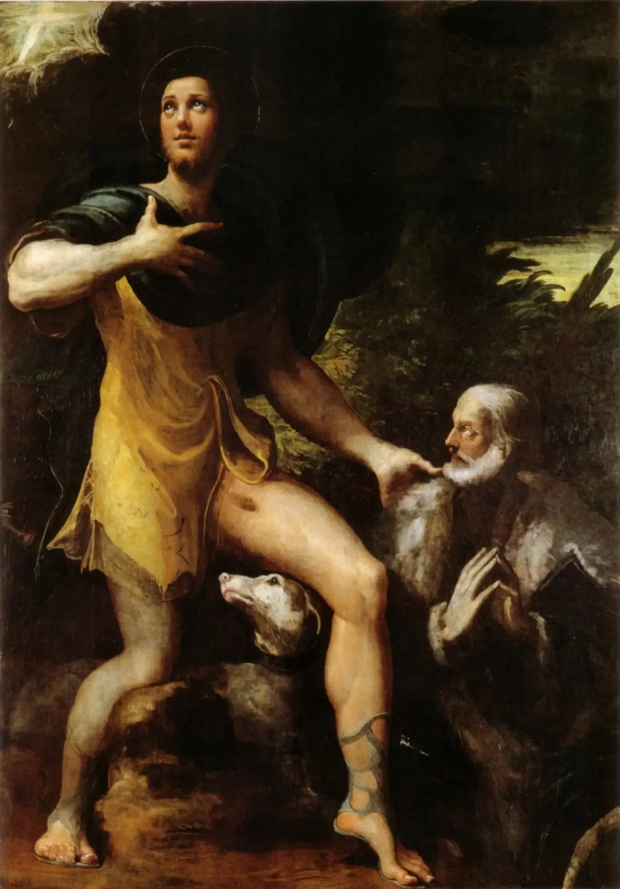 Saint Roch and a Donor - Parmigianino