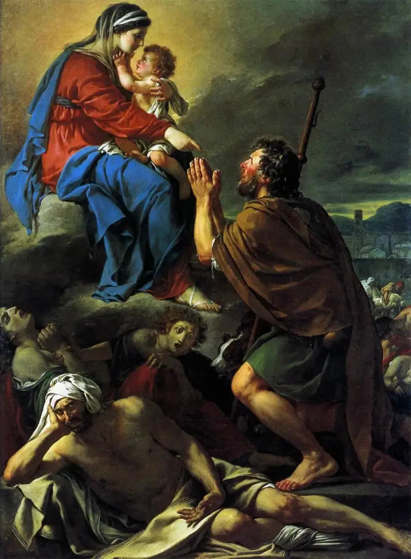 Saint Roch interceding before the Virgin - Jacques-Louis David