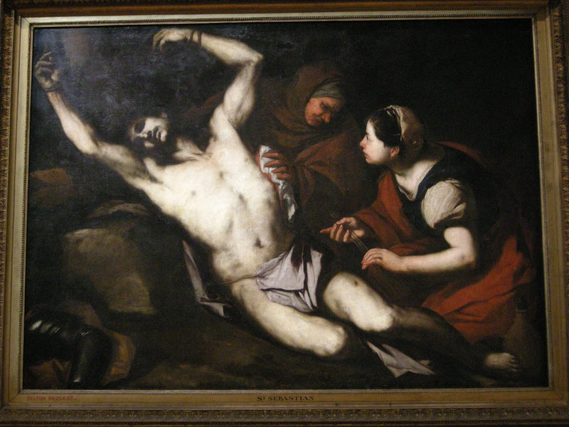 Saint Sebastian healed by Irene - Luca Giordano