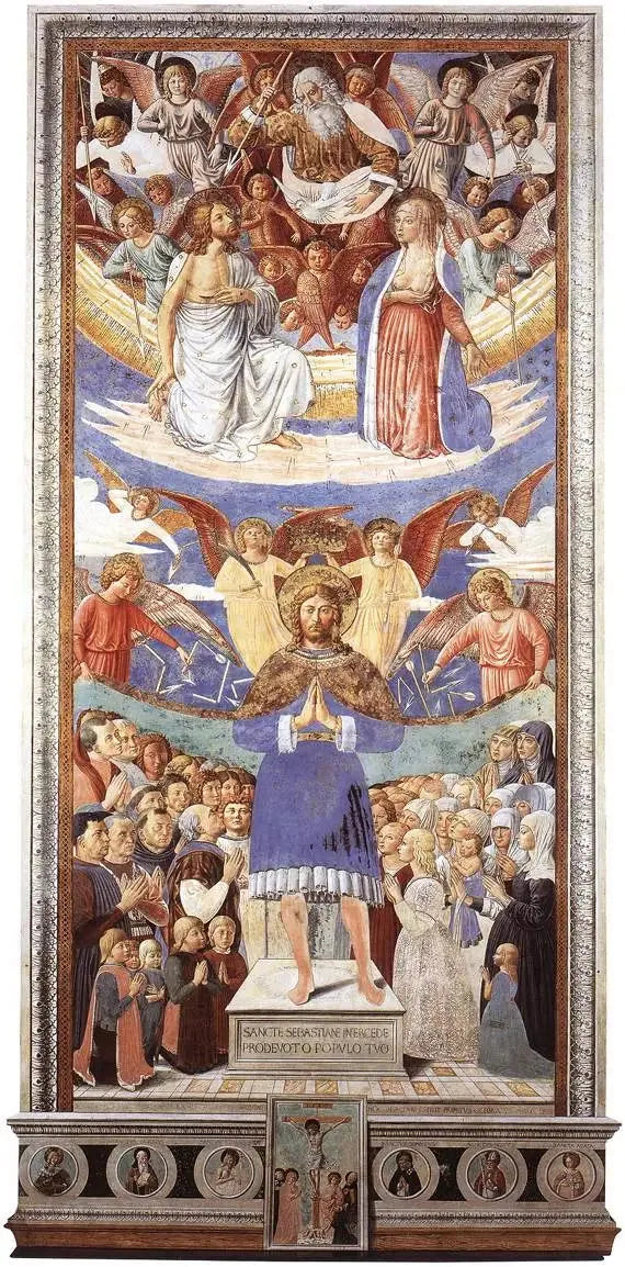 Saint Sebastian Intercessor - Benozzo Gozzoli
