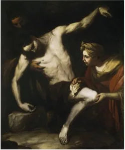 Saint Sebastian protected by Saint Irene - Luca Giordano