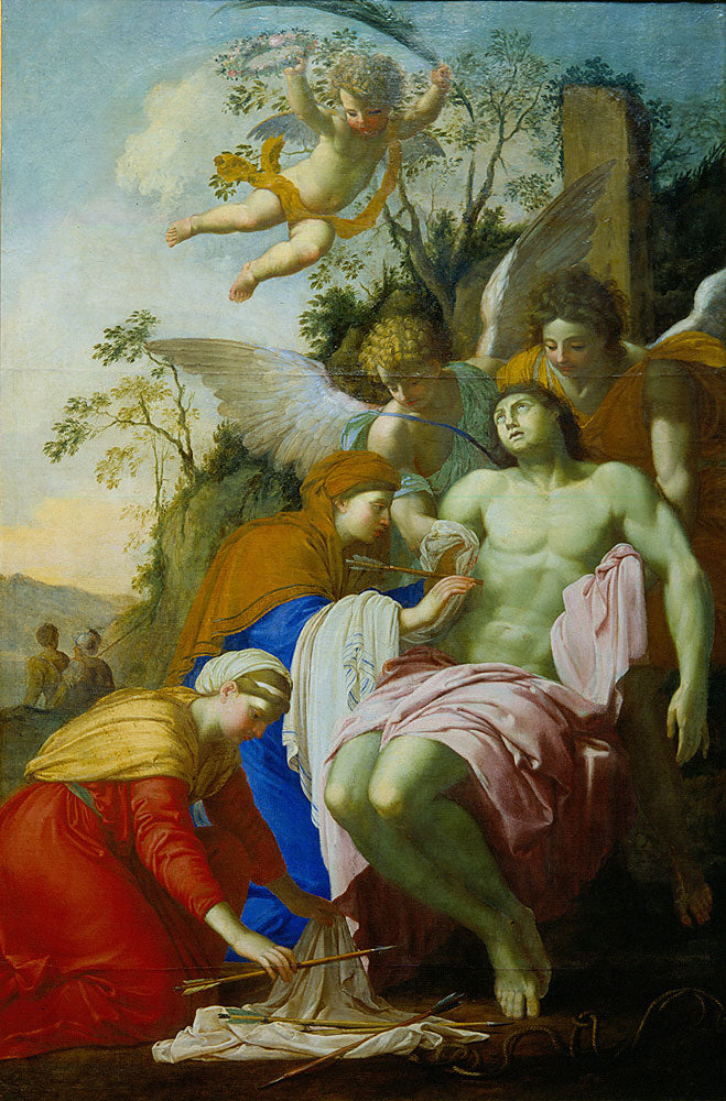 Saint Sebastian Saved by Irene - Eustache Le Sueur
