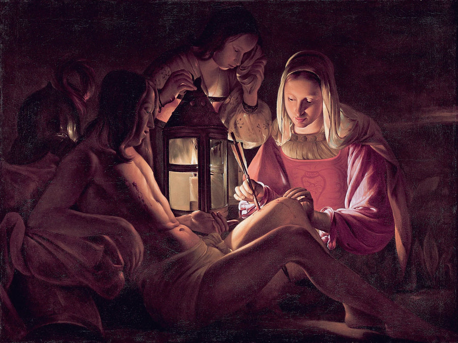 Saint Sebastian cared for by Irene - Georges de La Tour