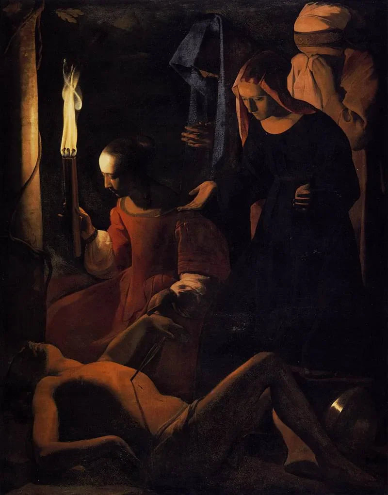 Saint Sebastian cared for by Irene - Georges de La Tour