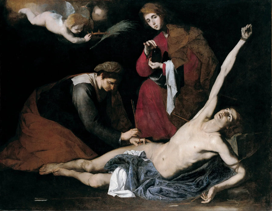 Saint Sebastian cared for by the holy women - Jusepe de Ribera