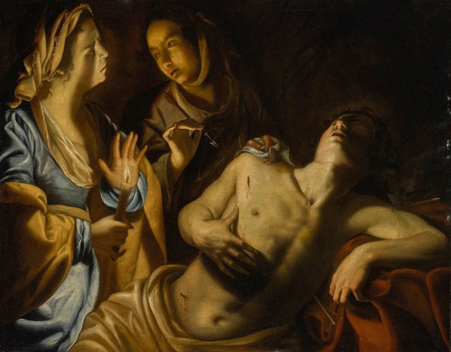Saint Sebastian cared for by Saint Irene - Artemisia Gentileschi