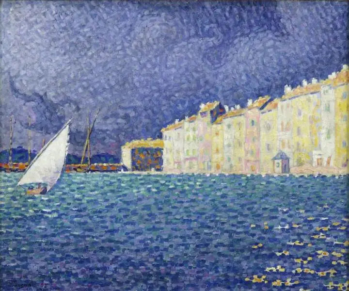 Saint-Tropez, the storm - Paul Signac