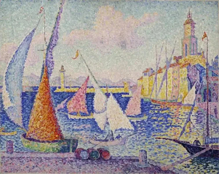 Saint-Tropez, the quay - Paul Signac