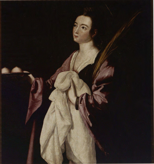 Saint Agatha - Francisco de Zurbarán