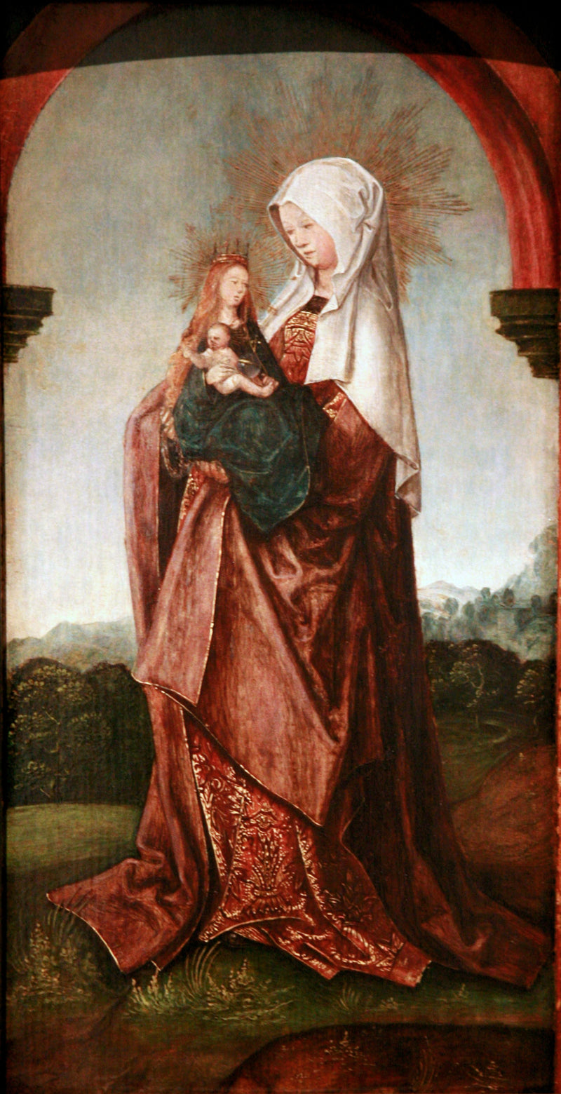 Sainte Anne portant la Vierge et l'Enfant - Jacob Cornelisz van Oostsanen