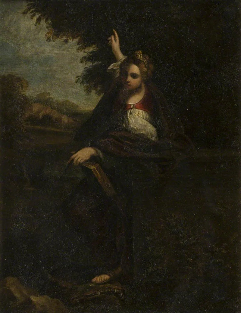 Sainte Catherine in a Landscape - Annibale Carracci