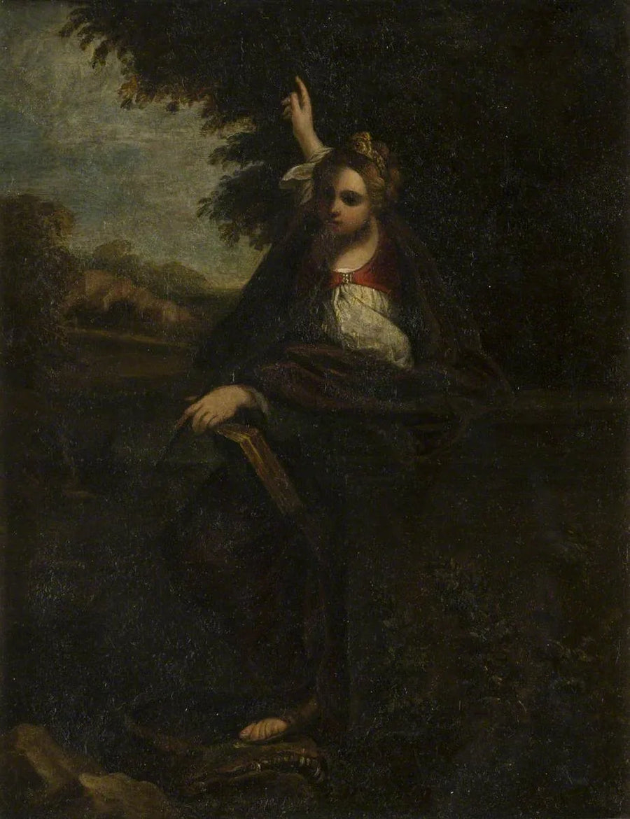 Sainte Catherine in a Landscape - Annibale Carracci