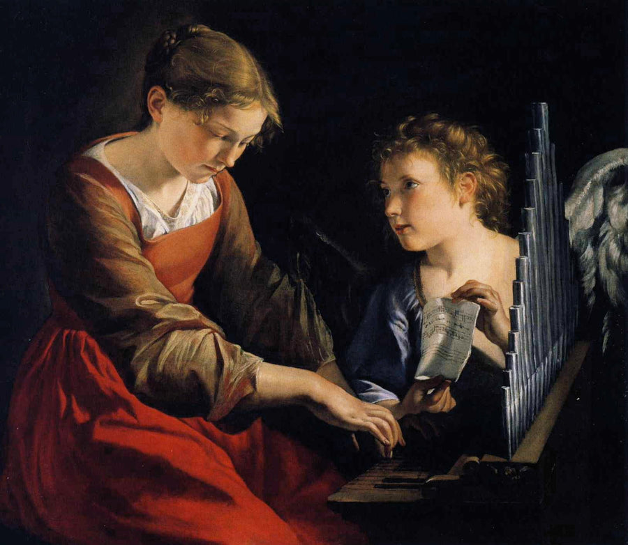 Saint Cecilia with an Angel - Orazio Gentileschi