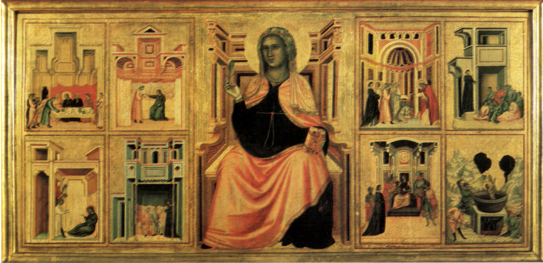 Sainte Cécile et des scènes de sa vie - Master of Saint Cecilia - Alpha Reproduction
