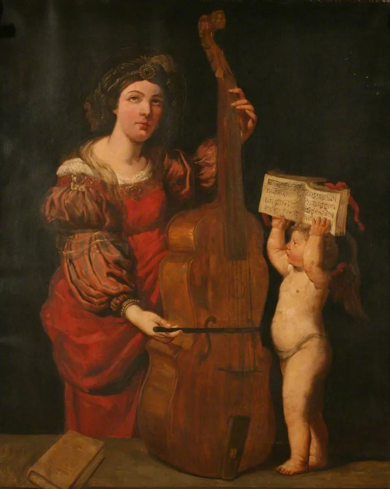 Saint Cecilia Playing the Viola - Domenichino