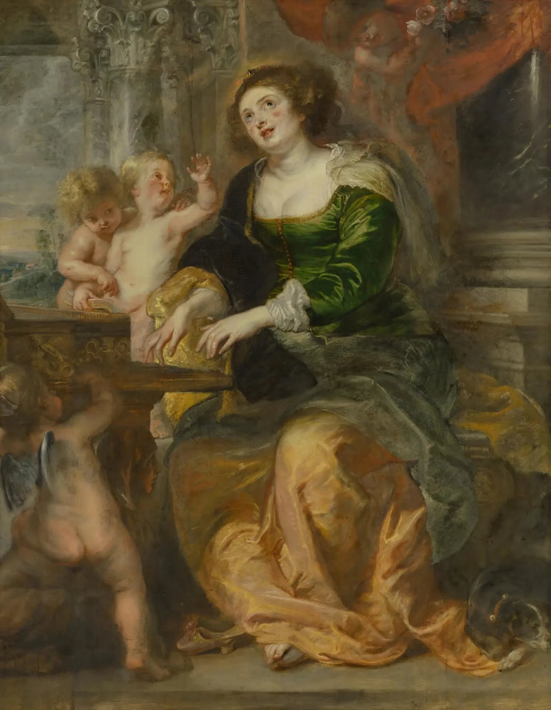 Saint Cecilia Playing the Virginal - Peter Paul Rubens