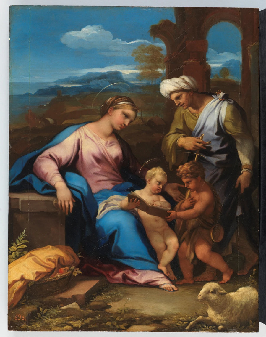 La Sainte Famille avec sainte Isabelle et saint Juanito - Luca Giordano