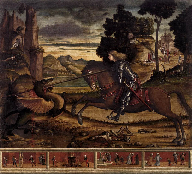 Saint George slays the dragon - Vittore Carpaccio